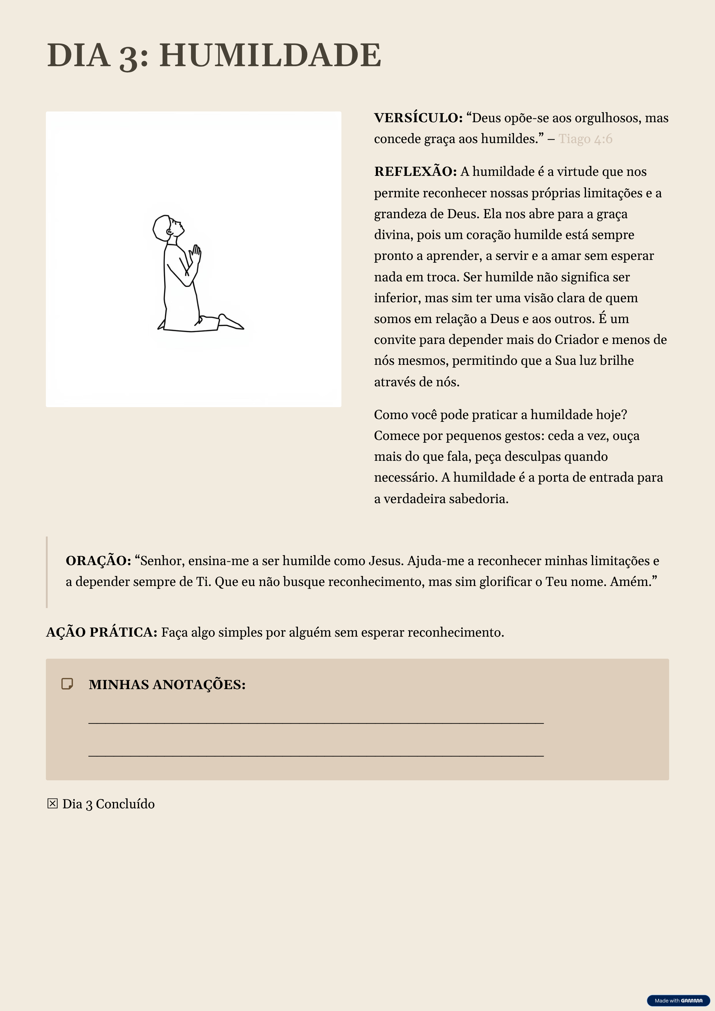 Página 3 do e-book Guia Diário de Oração